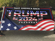 Load image into Gallery viewer, Take America Back Trump 2024 USA Flag