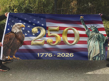 Load image into Gallery viewer, American Eagle 250 Years Flag