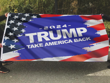 Load image into Gallery viewer, 2024 Trump Take America Back Flag