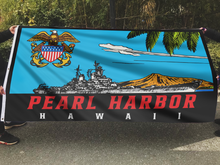Load image into Gallery viewer, Pearl Harbor Hawaii Eagle USA Flag