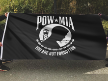 Load image into Gallery viewer, POW MIA Black Flag