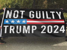 Load image into Gallery viewer, Not Guilty Trump 2024 Flag