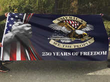 Load image into Gallery viewer, America We the People Blue Flag