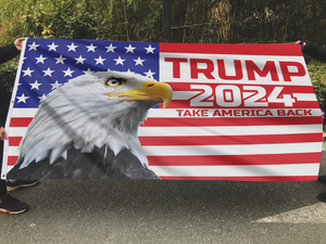 TRUMP 2024 Take America Back Eagle Flag