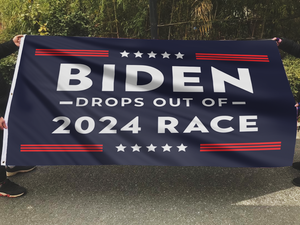 Biden Drops Out Of 2024 Race Flag