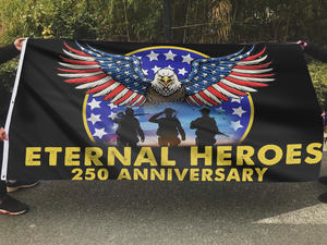 Eternal Heroes 250 Anniversary Flag