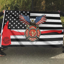 Load image into Gallery viewer, American Fire Fighter Courage and Honor Flag