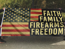 Load image into Gallery viewer, Rustic American Values Flag