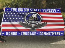 Load image into Gallery viewer, USA Seabees Eagle Flag