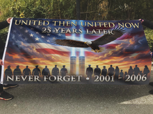 Load image into Gallery viewer, United Then United Now - Never Forget Flag
