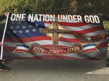 Load image into Gallery viewer, One Nation Under God Eagle Flag