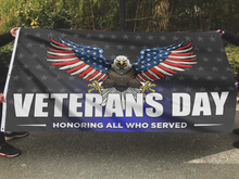 Load image into Gallery viewer, Veterans Day Eagle Flag