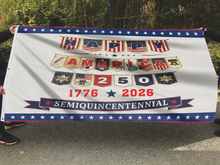 Load image into Gallery viewer, Happy America 250 Semiquincentennial Flag