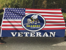 Load image into Gallery viewer, Seabees Can Do Veteran Flag