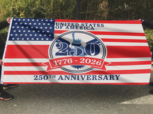 Load image into Gallery viewer, US 250th Anniversary Celebration Flag