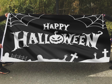 Load image into Gallery viewer, Happy Halloween Black Flag
