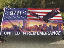 Load image into Gallery viewer, 9/11 United in Remembrance Eagle Flag