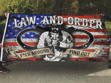 Load image into Gallery viewer, Law and Order FAFO Tactical USA Flag
