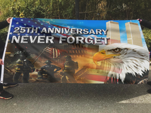 Load image into Gallery viewer, Never Forget 25th Anniversary Eagle Flag