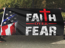 Load image into Gallery viewer, Faith Over Fear USA Flag