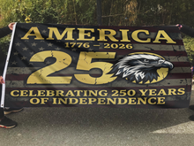 Load image into Gallery viewer, America 250 Freedom Eagle Patriotic Flag