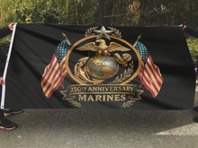 Load image into Gallery viewer, USMC 250 Years of Honor Flag