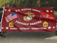 Load image into Gallery viewer, United States Marine Corps - First Sergeant Flag