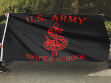 Load image into Gallery viewer, U.S. Army Sniper School Black Flag