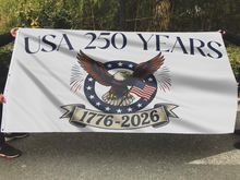 Load image into Gallery viewer, USA 250 Years Eagle Flag