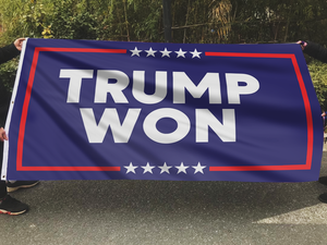 TRUMP WON Flag