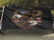 Load image into Gallery viewer, Golden Freedom Eagle Patriotic American Flag