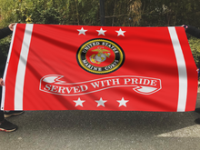 Load image into Gallery viewer, Marine Corps Served With Pride Flag