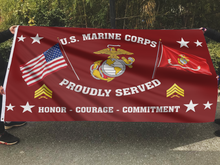Load image into Gallery viewer, United States Marine Corps - Sergeant Flag