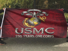 Load image into Gallery viewer, 250 Years, One Corps – USMC Flag