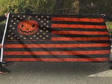 Load image into Gallery viewer, Halloween Jack O Lantern American Flag