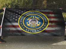 Load image into Gallery viewer, United States Coast Guard Veteran Flag