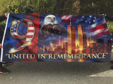 Load image into Gallery viewer, United In Remembrance Eagle Flag