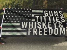 Load image into Gallery viewer, Gun Titties Whiskey &amp; Freedom Flag