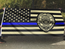 Load image into Gallery viewer, Thin Blue Line Police Flag