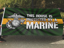 Load image into Gallery viewer, Protected by Marine Honor Flag