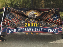 Load image into Gallery viewer, Eagle 250th Anniversary Flag