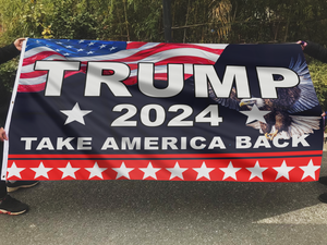 TRUMP 2024 Take America Back Eagle Flag