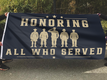 Load image into Gallery viewer, Honoring All Who Served Veteran Flag