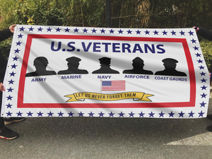 US Armed Forces Veterans Support Flag