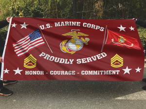 United States Marine Corps Proudly Served Flag