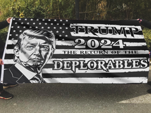 Load image into Gallery viewer, Trump 2024 The Return of the Deplorables Flag