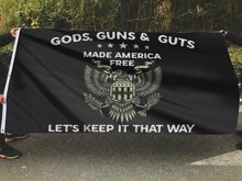 Load image into Gallery viewer, American Resolve: Gods, Guns &amp; Guts Flag