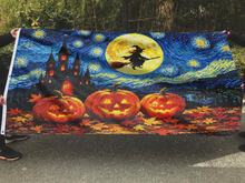 Load image into Gallery viewer, Spooky Starry Night Halloween Flag
