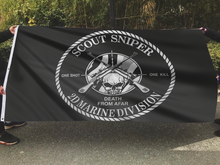 Load image into Gallery viewer, Scout Sniper 2D Marine Division Flag