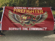 Load image into Gallery viewer, American Volunteer Firefighter Flag